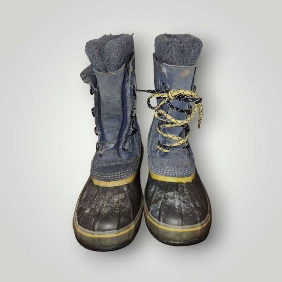 L.L.Bean Kids Winter Snow Boot Suede Rubber Size 6 - Picture 4 of 13